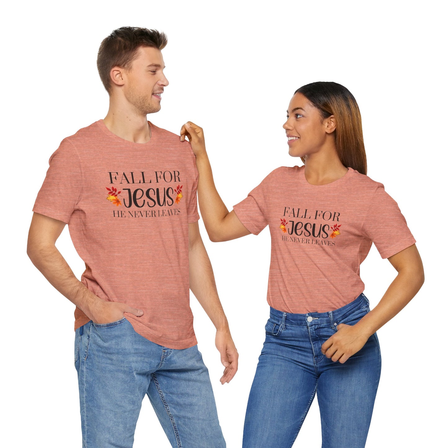 Fall for Jesus/ Unisex Jersey Short Sleeve Tee