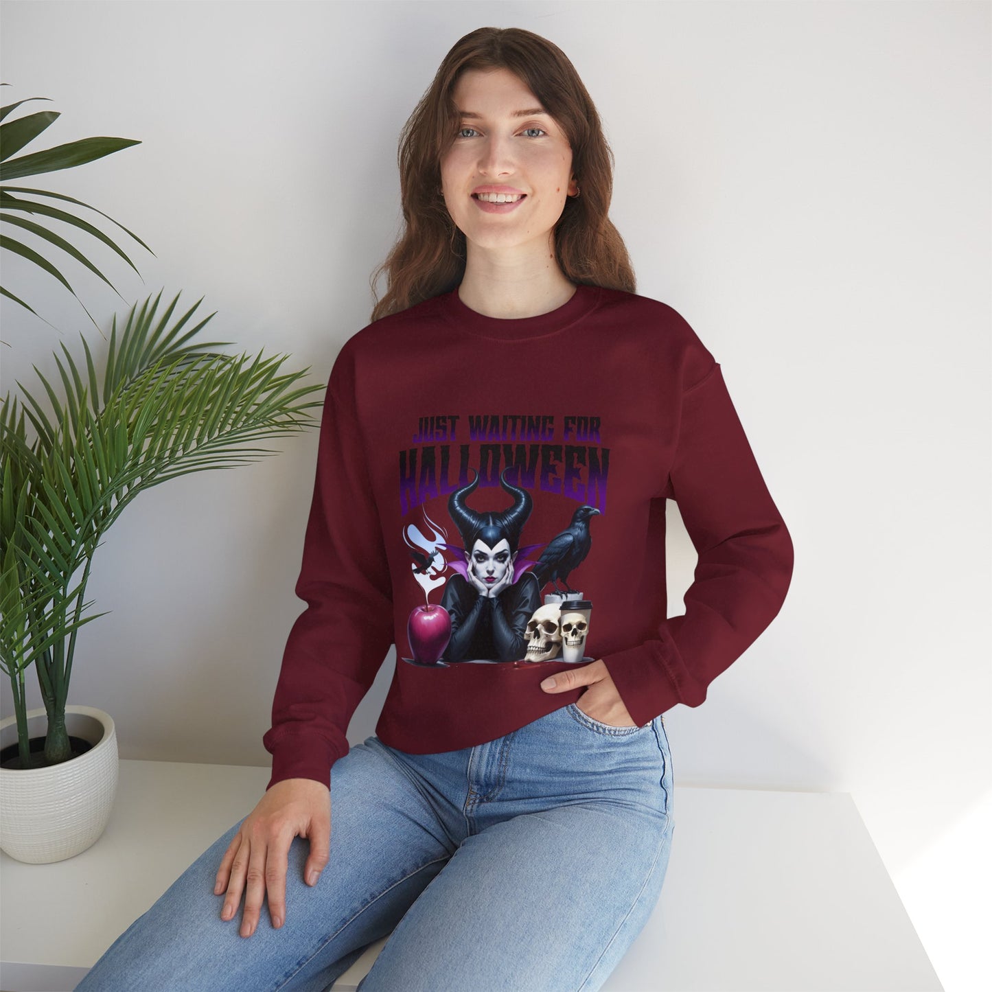 Happy Halloween / Maleficent / Unisex Heavy Blend™ Crewneck Sweatshirt