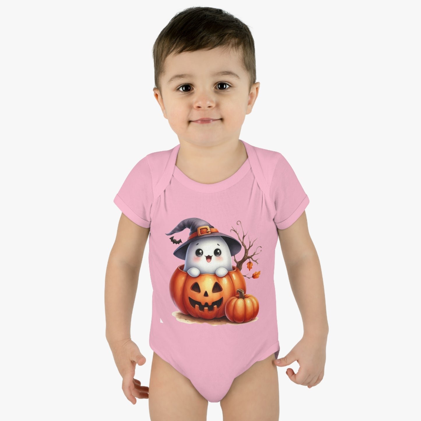 Happy Halloween/Infant Baby Rib Bodysuit