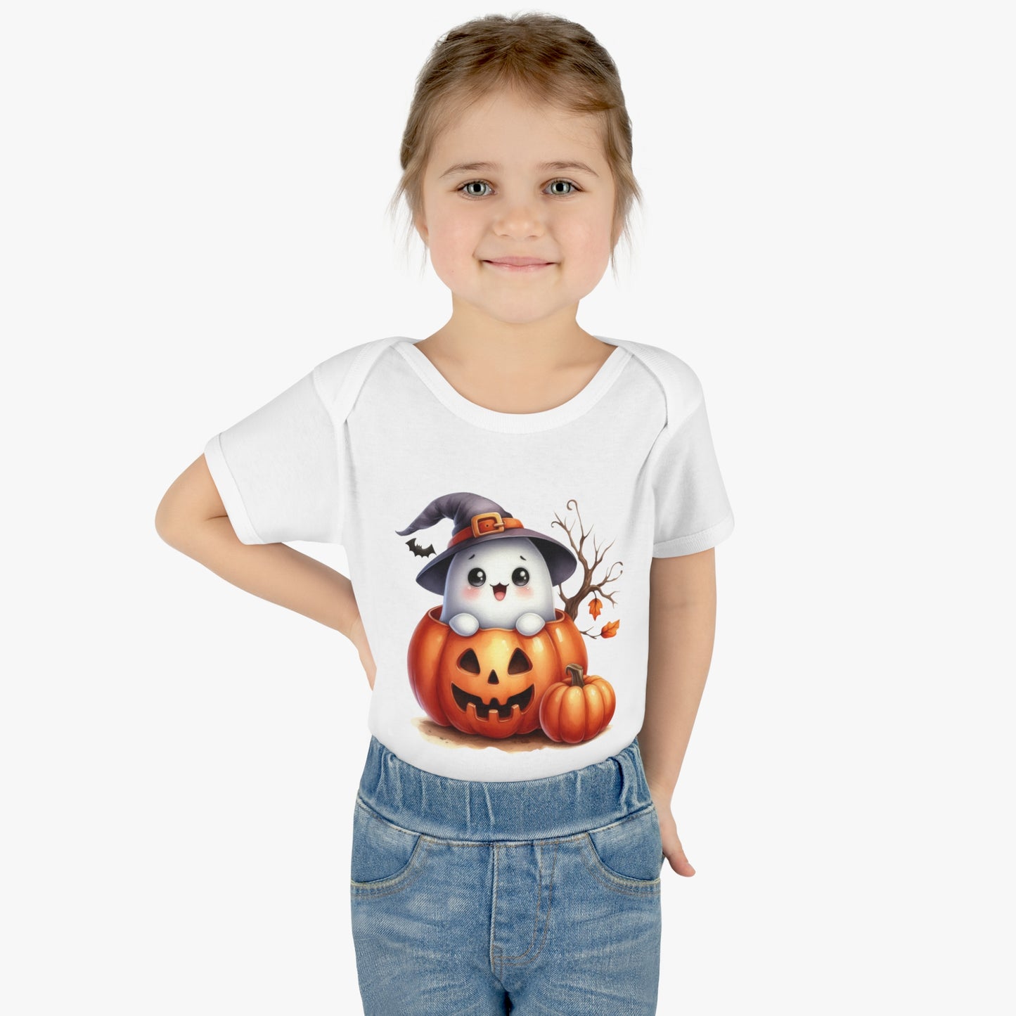 Happy Halloween/Infant Baby Rib Bodysuit