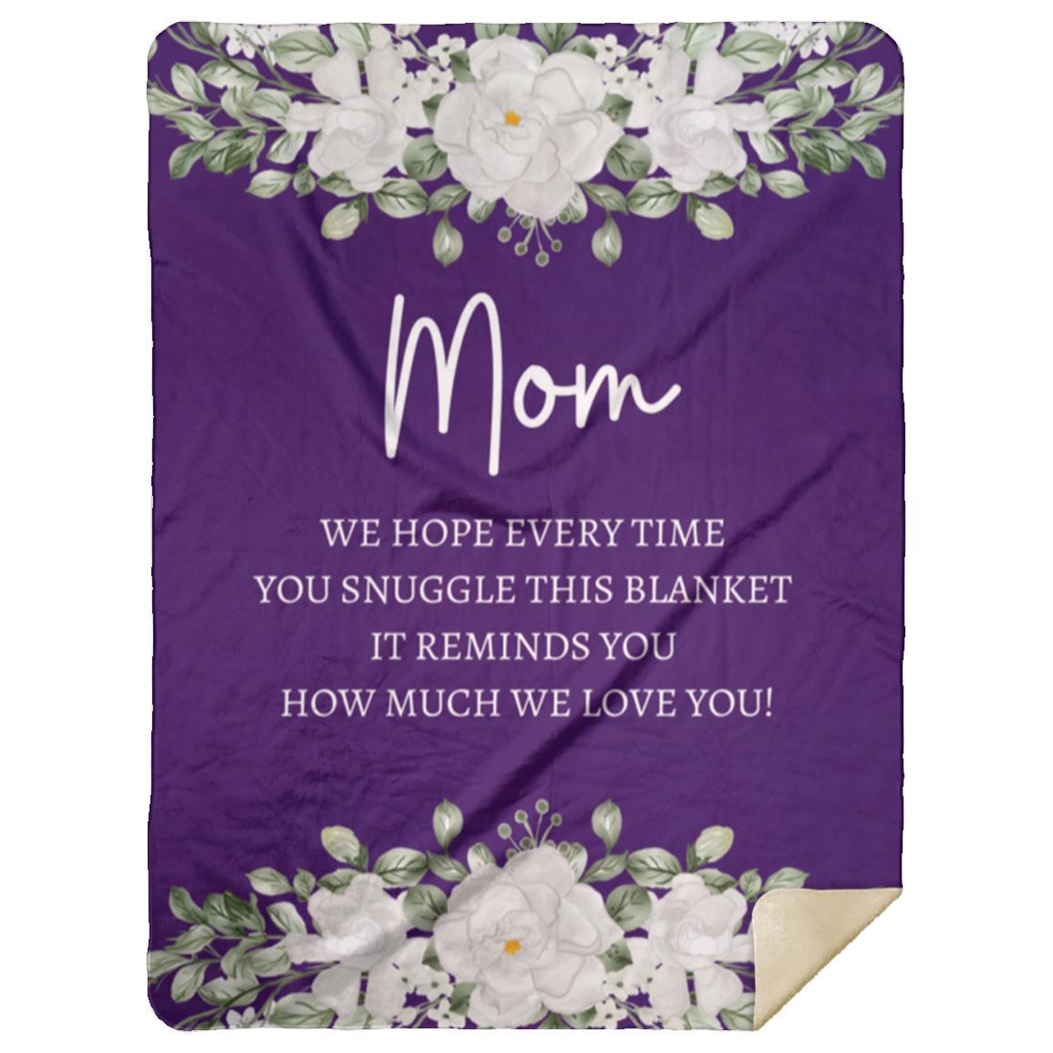 MOM FLOWER BLANKET / MOTHERS DAY GIFT