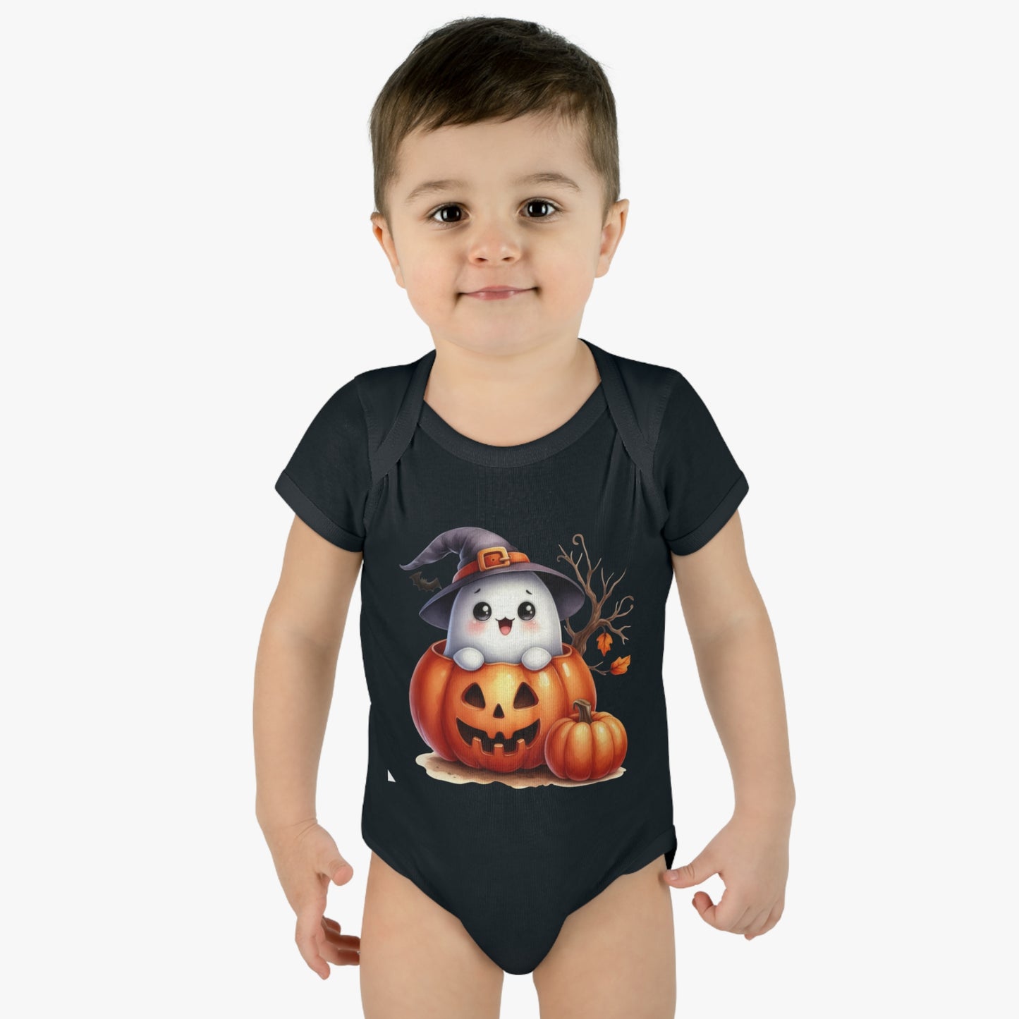 Happy Halloween/Infant Baby Rib Bodysuit