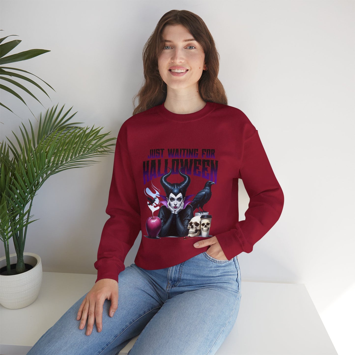 Happy Halloween / Maleficent / Unisex Heavy Blend™ Crewneck Sweatshirt