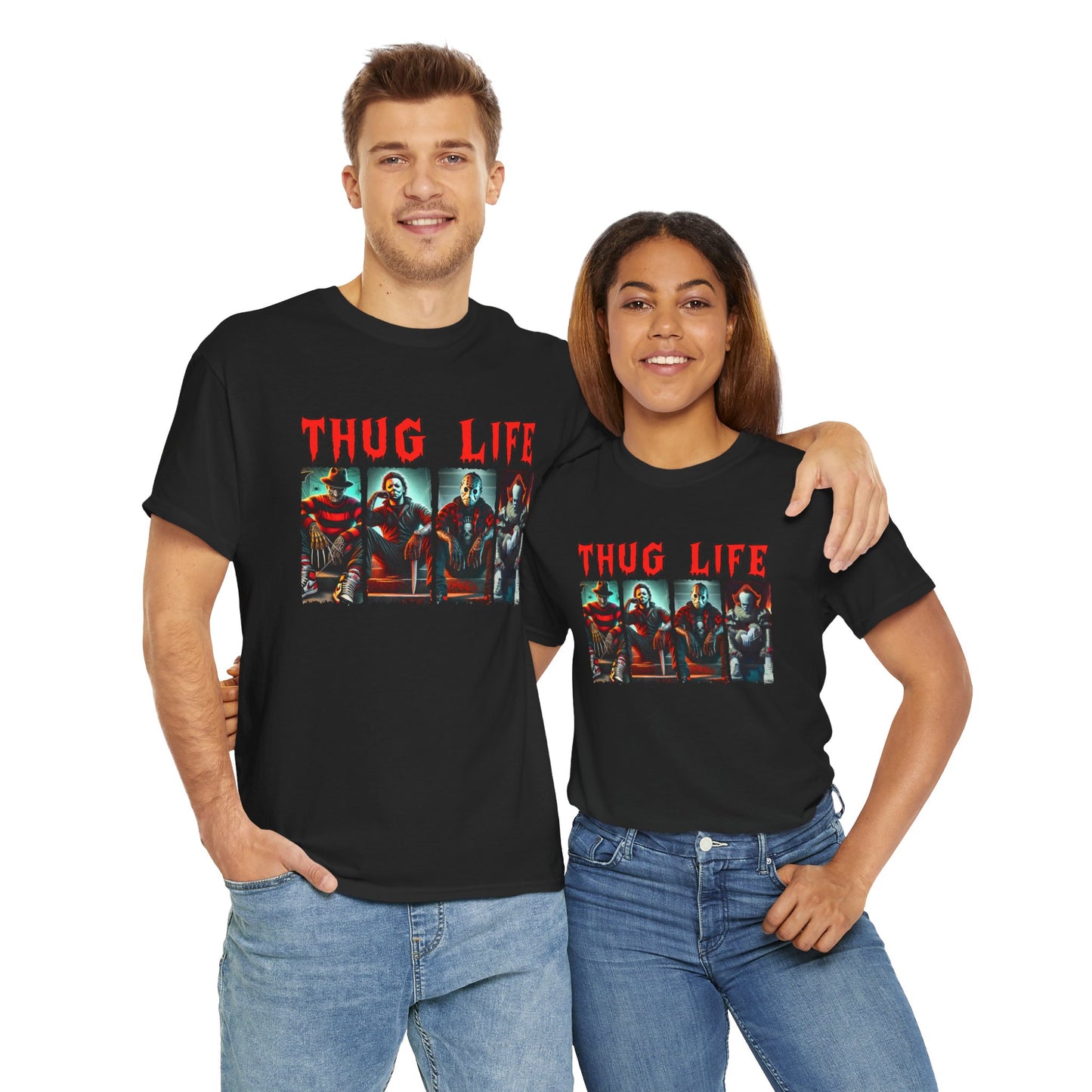 Happy Halloween/Thug Life/Unisex Heavy Cotton Tee