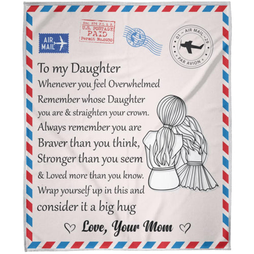 To My Daughter Arctic Fleece Blanket 50x60