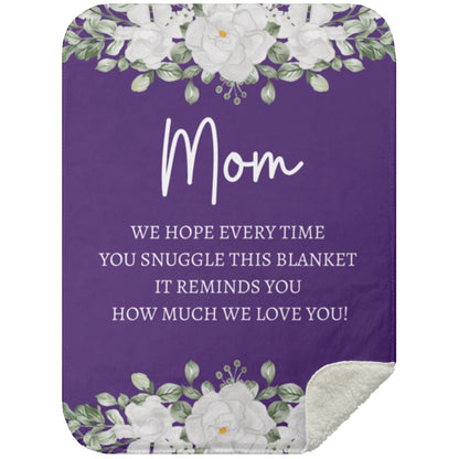 MOM FLOWER BLANKET / MOTHERS DAY GIFT