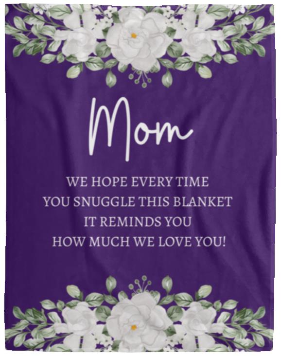 MOM FLOWER BLANKET / MOTHERS DAY GIFT