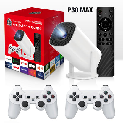 3D Game Projector P30MAX Retro Video Game Console Wireless Controller