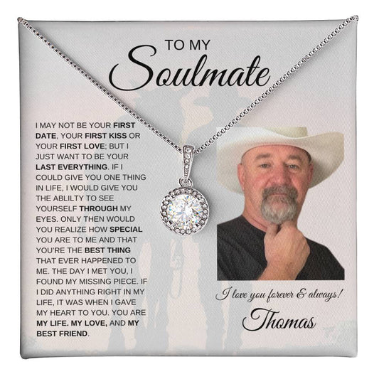 To My Soulmate | Eternal Hope Necklace | Personalized | Cowboy Horse