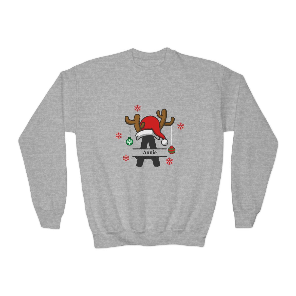 Personalized Christmas Letters with Santa Hat Sweatshirts/Hoodies